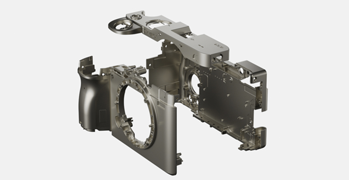 鎂合金機身零件分解示意圖