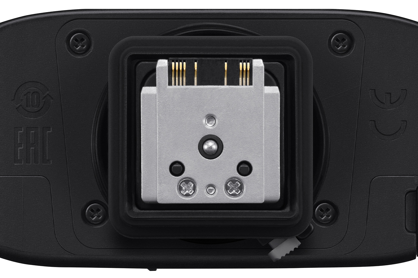 閃光燈下附有堅固邊框的金屬熱靴腳架圖片