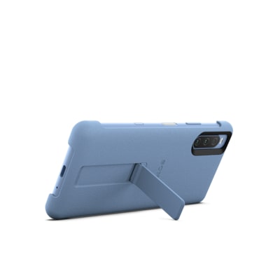 DOINK Cover Pendenza Colorata Per Sony Xperia 10 III - Custodia Traslucida In Silicone TPU Con Bumper Antiurto E Airbag Angolari - Viola Blu