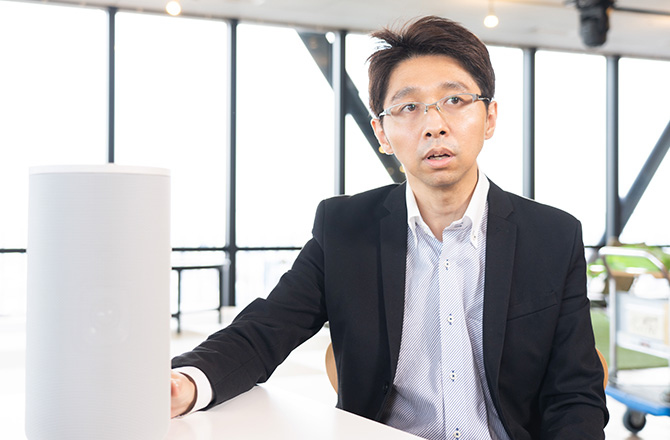 インタビュー風景の写真